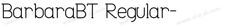BarbaraBT Regular字体转换